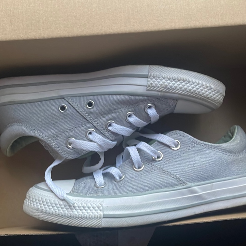 Converse wolf grey, white, mint